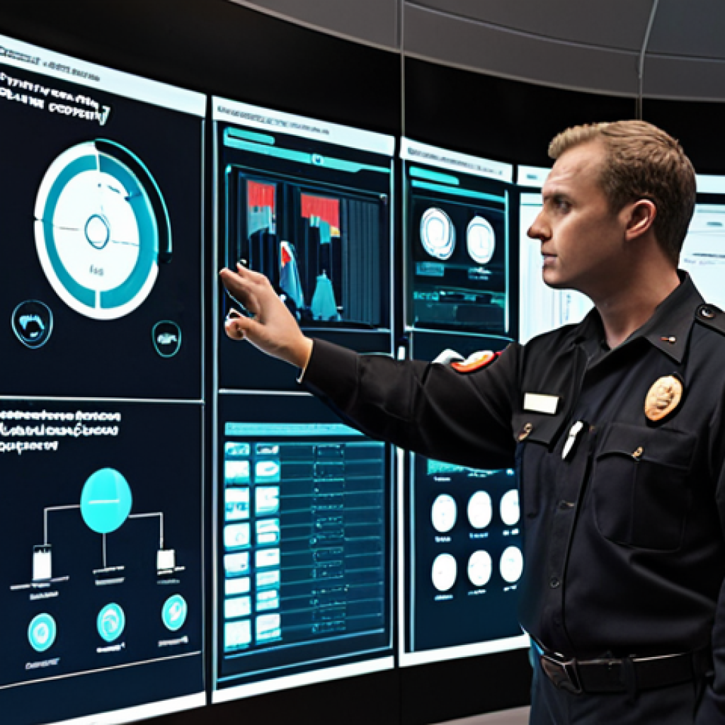 The Fire Prevention Officer - Proactive Design & Digital Oversight**
    "A highly professional fire prevention officer, meticulously reviewing complex digital blueprints and real-time data on large, futuristic screens in a modern control center. The image emphasizes a detailed, proactive approach to fire safety, with elements of IoT sensors, building schematics, and analytical dashboards. The officer, male or female, is focused and strategic, surrounded by the subtle glow of advanced technology. The setting is clean, organized, and high-tech, conveying foresight and precision. Realistic photo, detailed, cinematic lighting, wide shot."

2.  **Prompt for