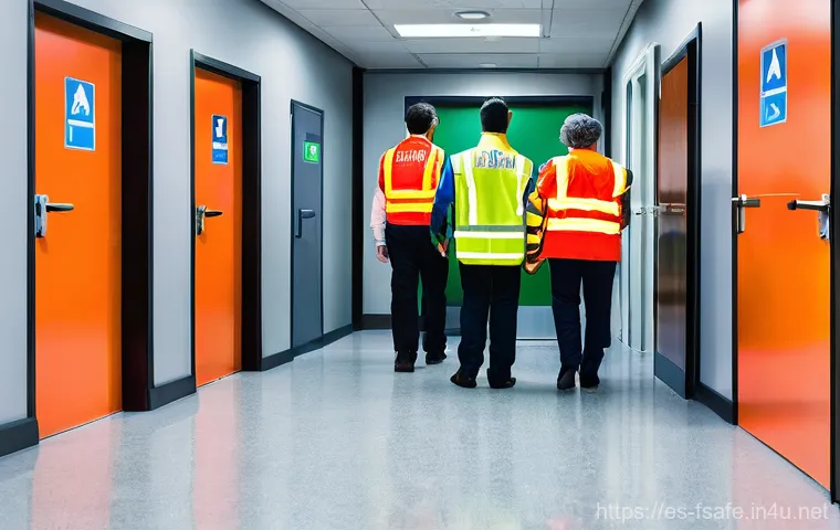 소방안전관리사 경력직 채용 정보 - **Prompt: Experienced Industrial Fire Safety Inspection**
    "A highly experienced male fire safety...